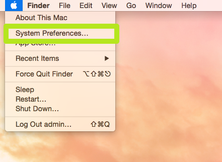 select system preferences