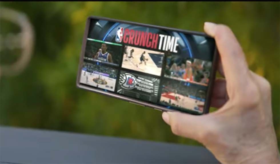 Ad for new NBA App