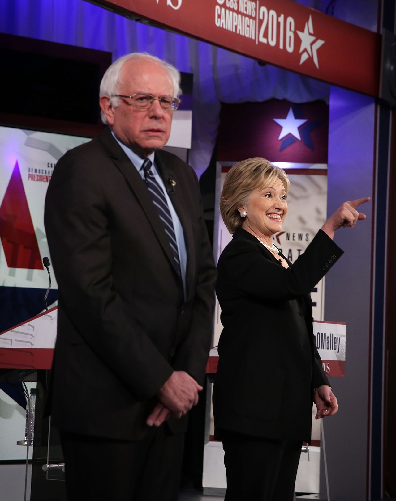 Bernie Sanders and Hillary Clinton