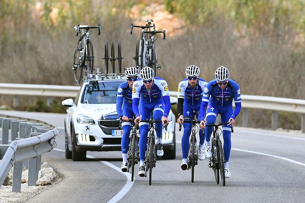 The four still get a team car as support