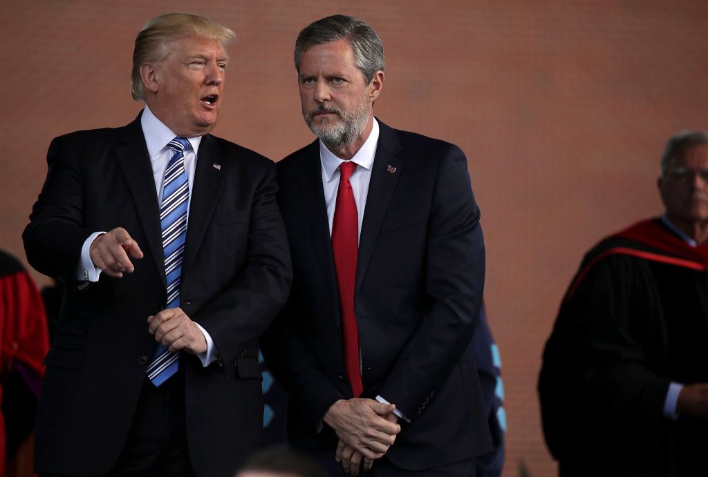 Donald Trump and Jerry Falwell Jr.