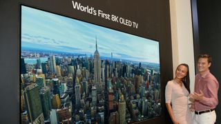 LG’s 88-inch OLED was behind closed doors