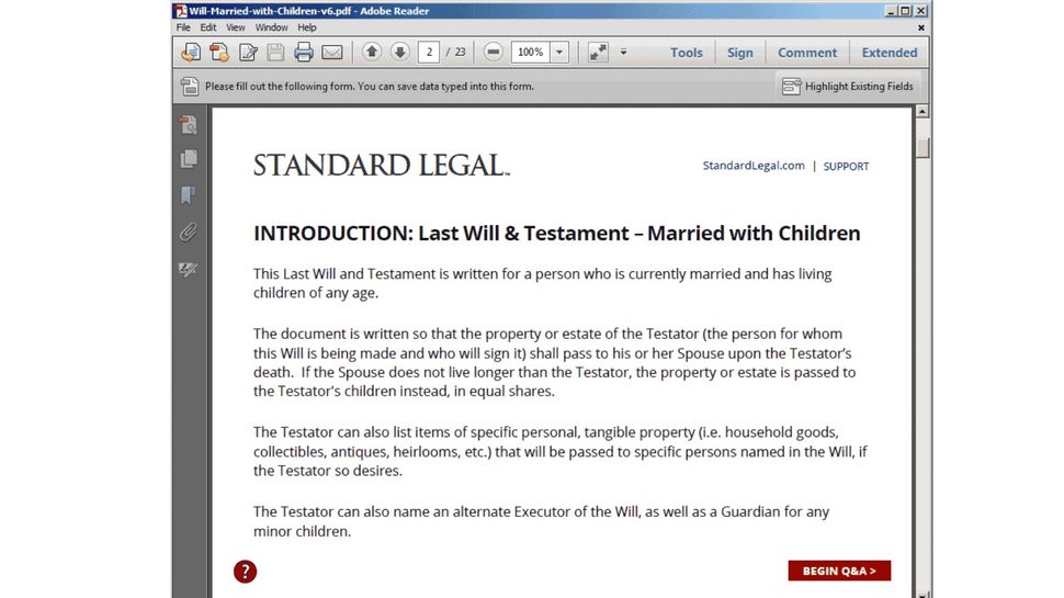 Standard Legal Will Making Software Review Top Ten Reviews