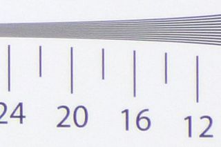 Cropped iso 200 resolution chart image
