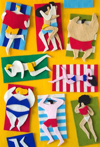 fuzzy felt artwork