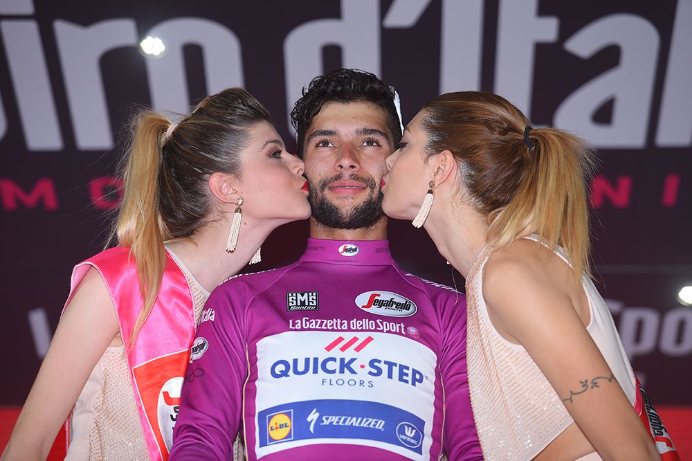 Fernando Gaviria (Quick-Step Floors) on the podium