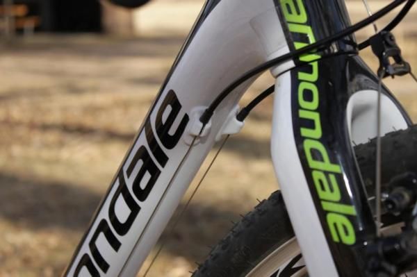 The derailleur cables are down tube mounted, which makes a sealed cable system a necessity.