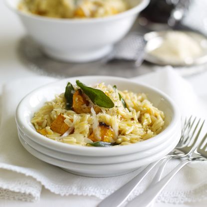 Butternut And Orzo Risotto