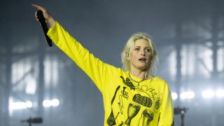 Emily Armstrong of Linkin Park onstage in 2026