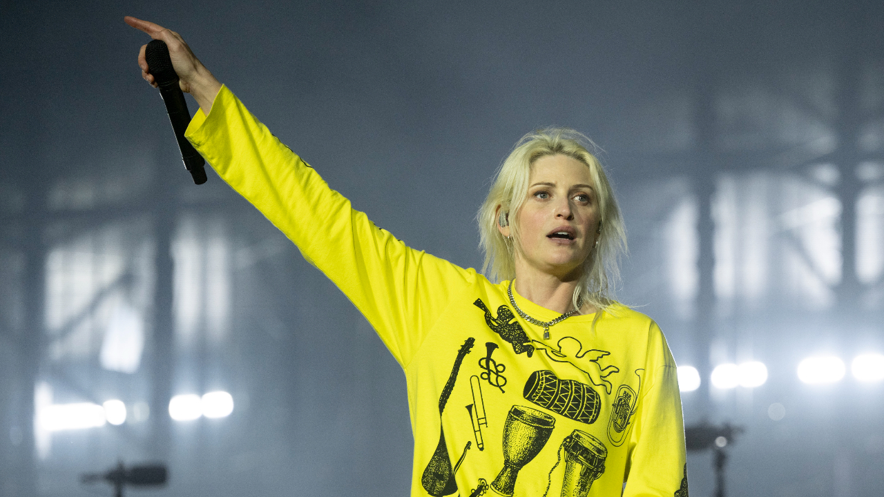 Emily Armstrong of Linkin Park onstage in 2026