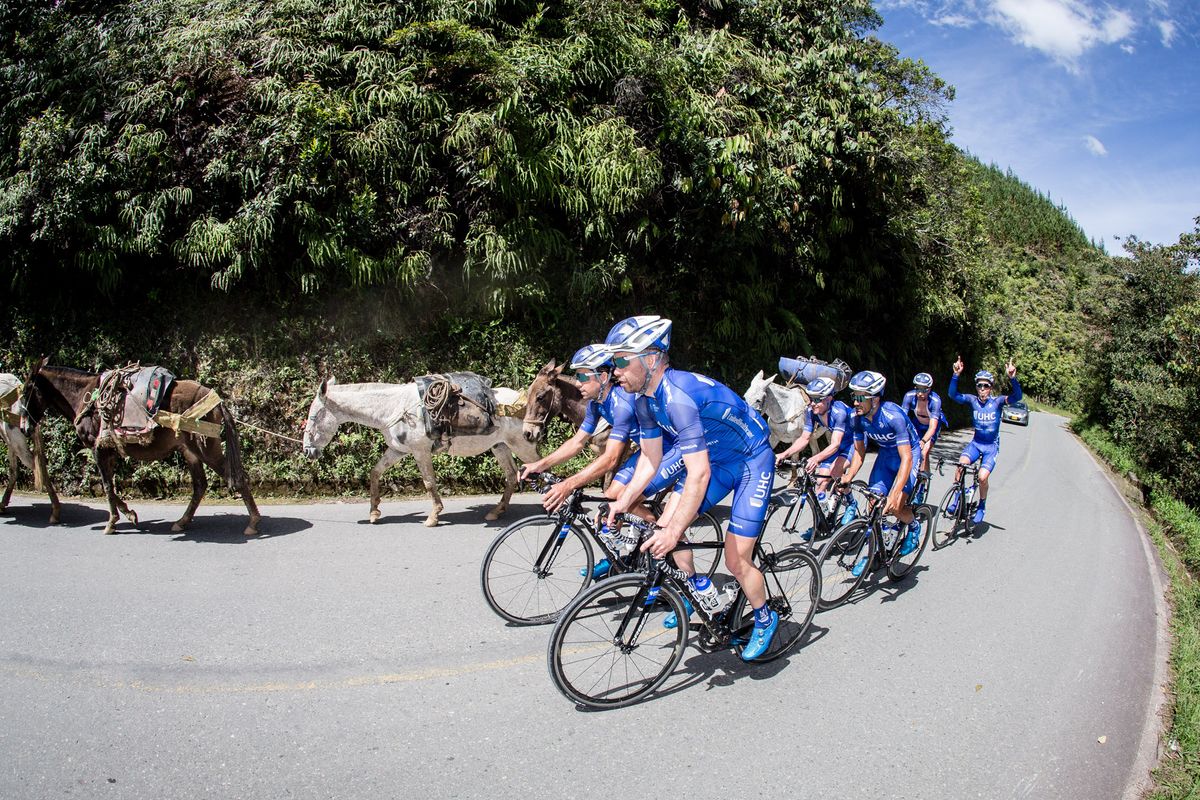 The blue train and the mule train