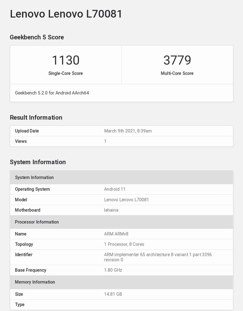 lenovo legion 2 pro geekbench