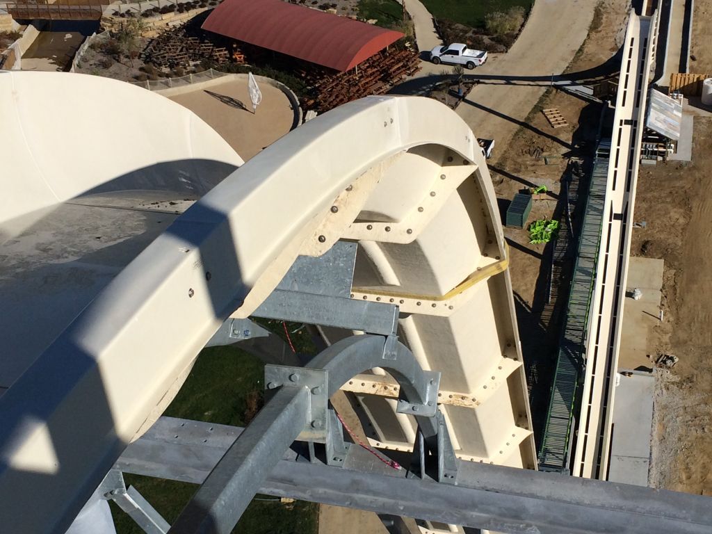 Verrückt Waterslide View from Drop