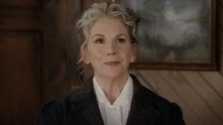 Georgie McGill (Melissa Gilbert) has a conversation on When Calls the Heart.