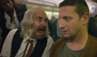 I Think You Should Leave Will Forte screams at Tim Robinson on an airplane