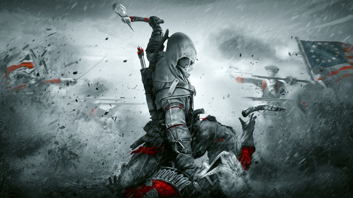 Viewing full size Assassin's Creed 3 box cover