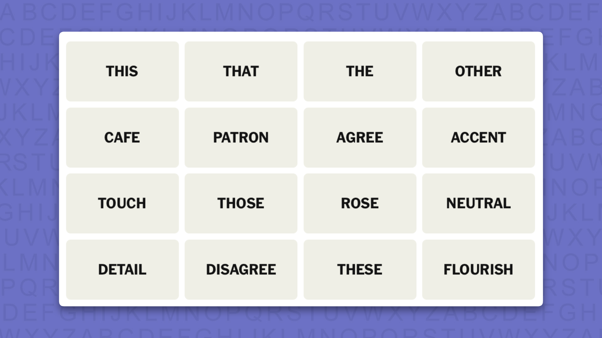 NYT Connections hints for game 1199 on a purple background