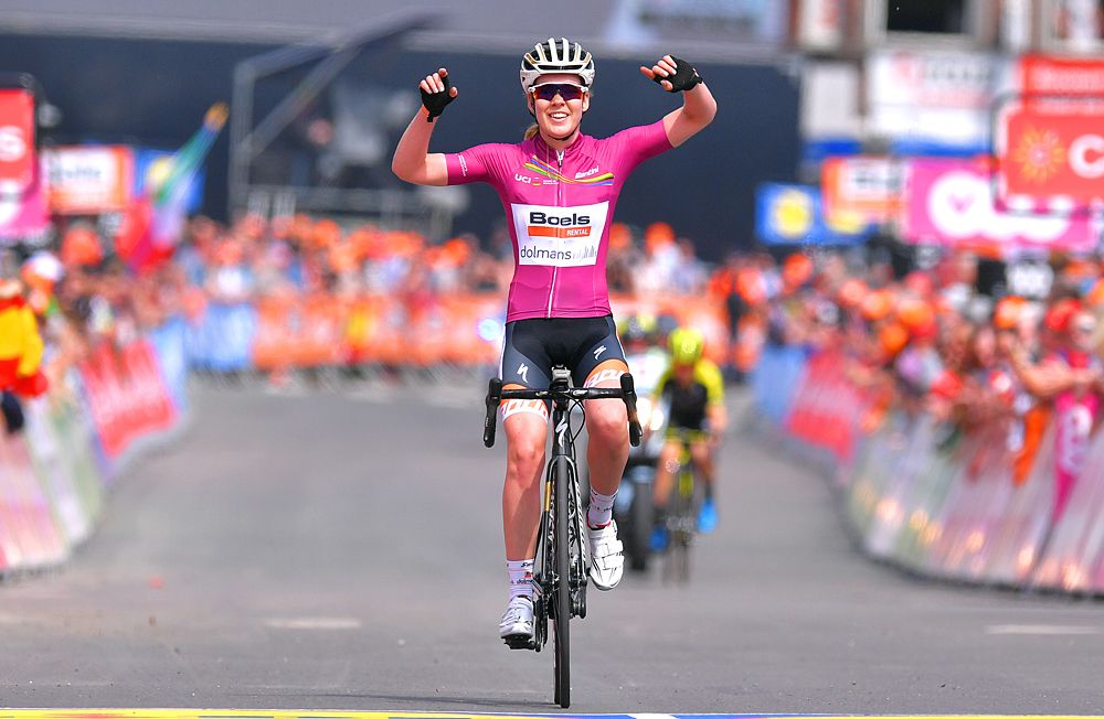 Anna van der Breggen (Boels Dolmans) wins a second consecutive Liege-Bastogne-Liege