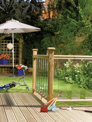 decking railing ideas: Richard Burbidge glass panel railing