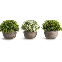 12. Opps Artificial Mini Plants 3-Pack: View at Amazon