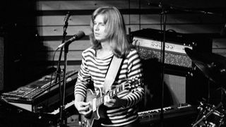 Swedish guitarist Janne Schaffer performs in 1974