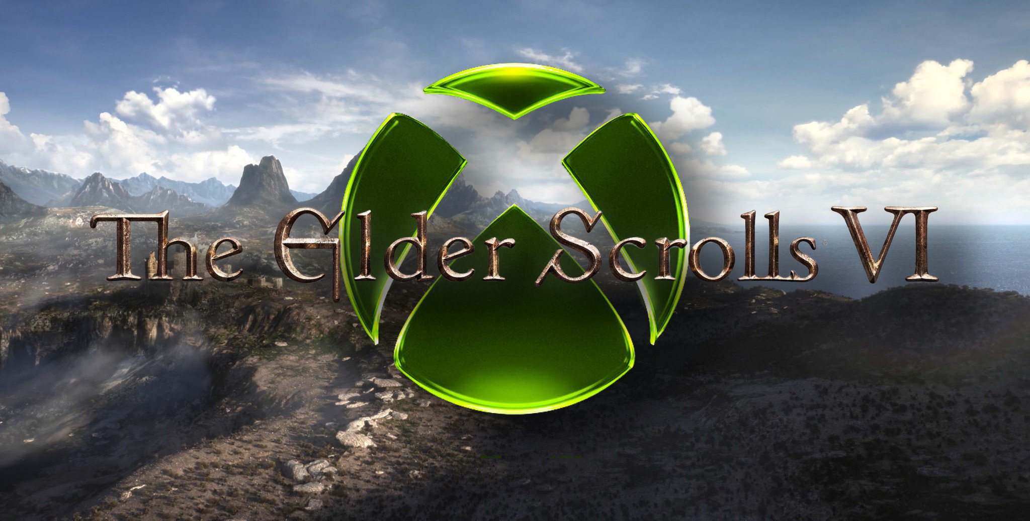 The Elder Scrolls 6 logo with Xbox behind it