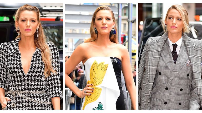 Blake Lively in three of her looks