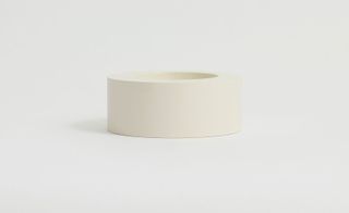 Cream plaster bowl, by Malgorzata Bany