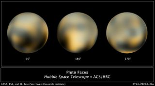 Constructed from multiple NASA Hubble Space Telescope photos taken from 2002 to 2003, this is the most detailed view of the dwarf planet Pluto.