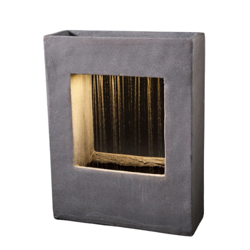 Premier Decorations Ltd Grey 58cm Low Voltage Curtain Shower Water Feature