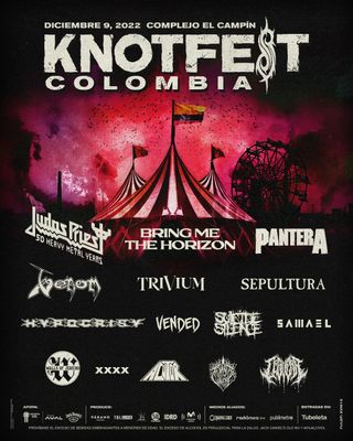 Knotfest South American 2022 poster