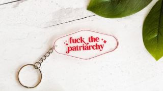 "Fuck the patriarchy" keychain
