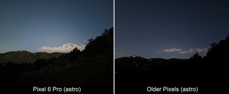 Pixel 6 Pro Astro Compare