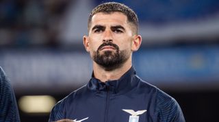 Elseid Hysaj of SS Lazio before the Serie A TIM match between SSC Napoli and SS Lazio at Stadio Diego Armando Maradona on September 02, 2023 in Naples, Italy.