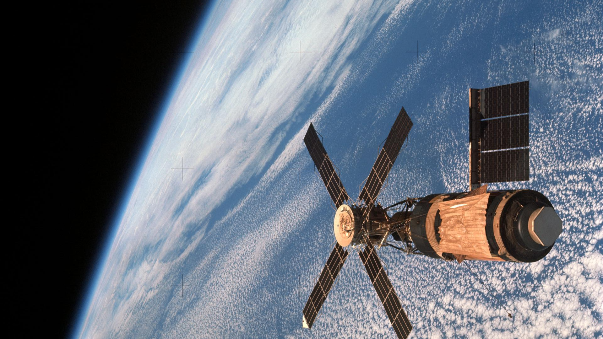 Skylab acima da Terra.