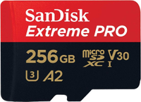 Sandisk Extreme Pro Durable 256GB microSD card: $28.95 at Amazon