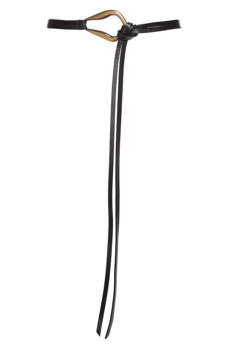 Nile Skinny Leather Belt