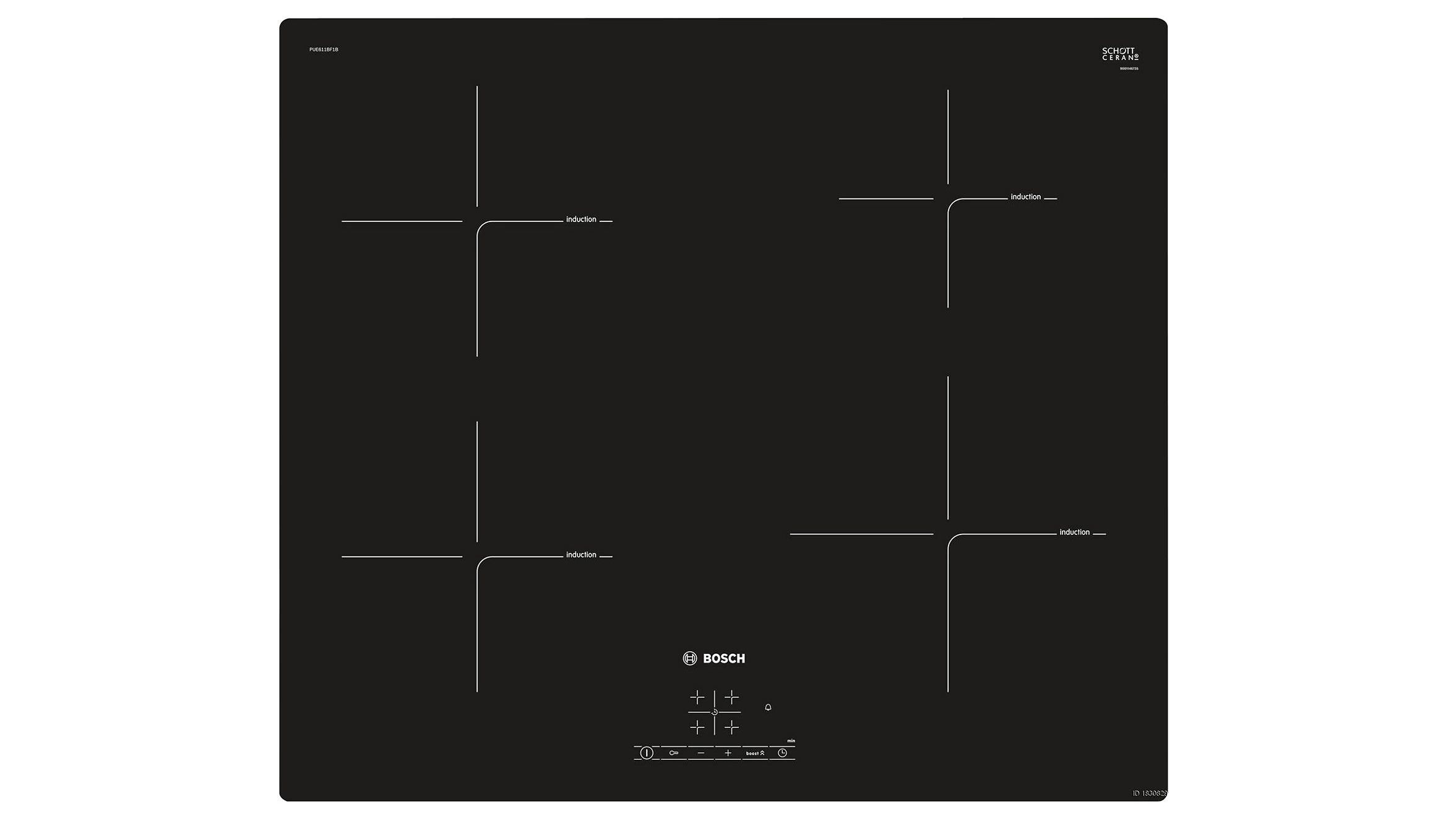 beste inductiekookplaat: Bosch PUE611BF1B