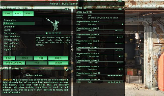 Every fallout 4 perk included in character planner pc gamer