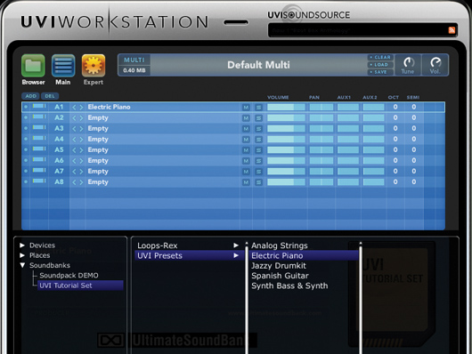 The piano preset