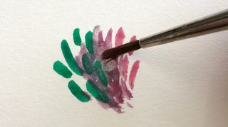 How to paint with gouache: Blurred brushstrokes
