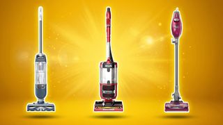 A selection of Shark vacuum cleaners