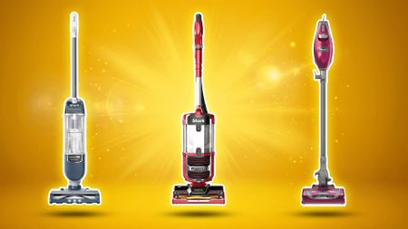 A selection of Shark vacuum cleaners