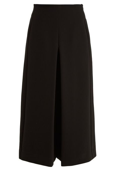 black, Diane Von Furstenberg Crepe Culottes
