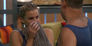Big Brother Kat cries to Cliff after losing Veto comp 2019 CBS