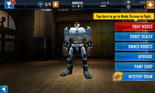 Real Steel World Robot Boxing Fight Menu