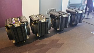 The Cooler Master V-series CPU air coolers at CES 2025