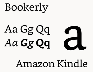 Bookerly is a custom font created by Dalton Maag to improve the Kindle reading experience