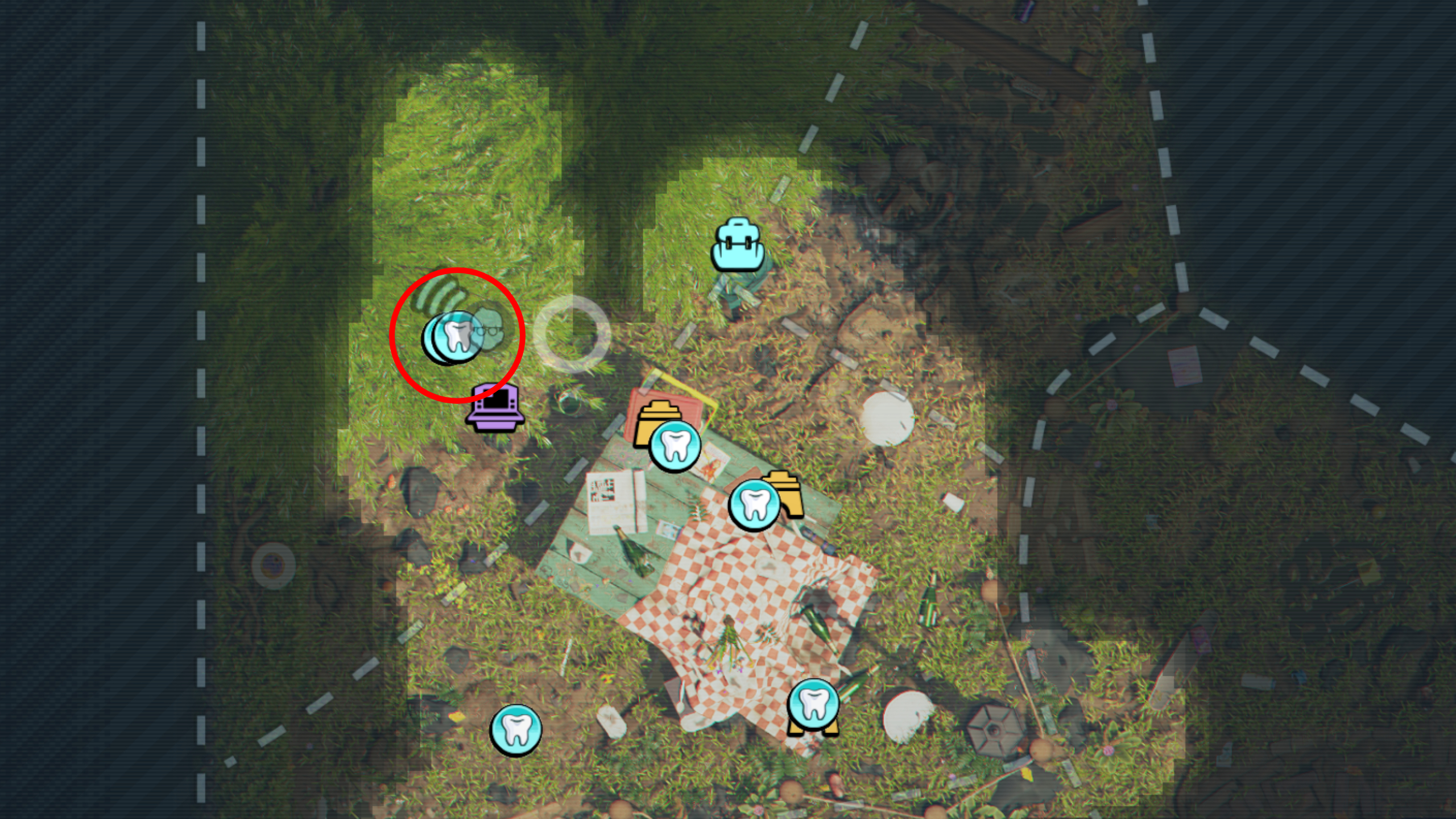 Grounded 2 Milk Molar locations: A map highlighting the location of a Milk Molar in Pine Hill.