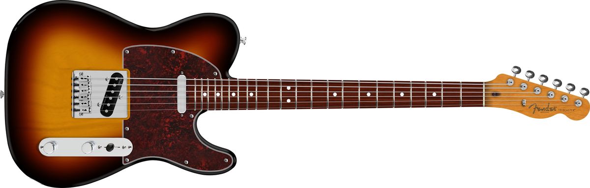 Fender 75th Anniversary Player II Baritone Telecaster in Sunburst